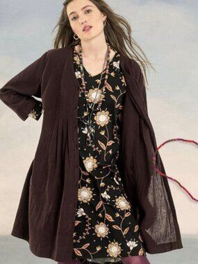 Gudrun Sjoden LINEN Dress Duster - Large